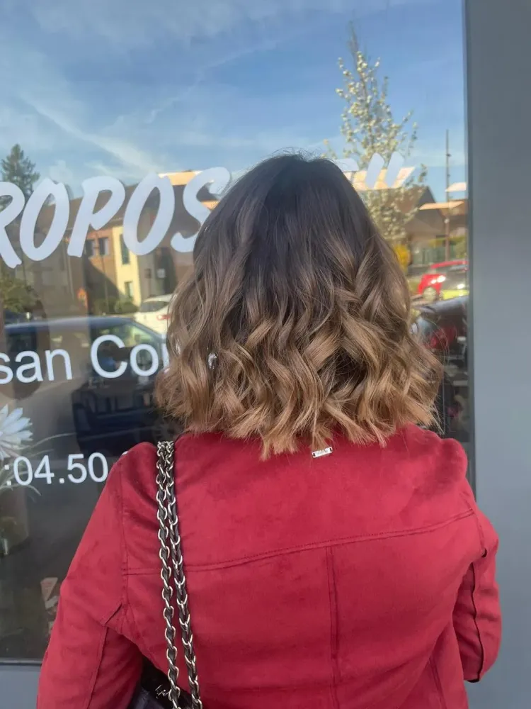 Brushing cheveux courts